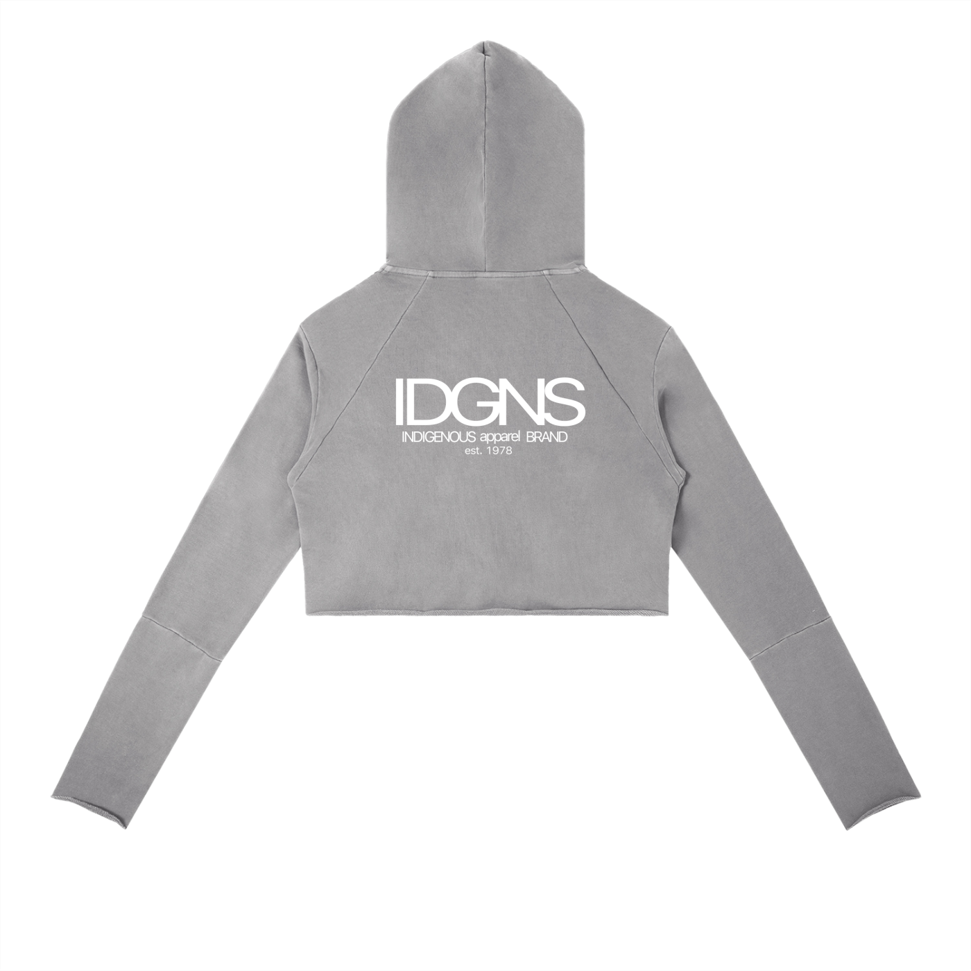IDGNS WOMEN'S Vintage Washed Raw Edge Hoodie ODMPOD