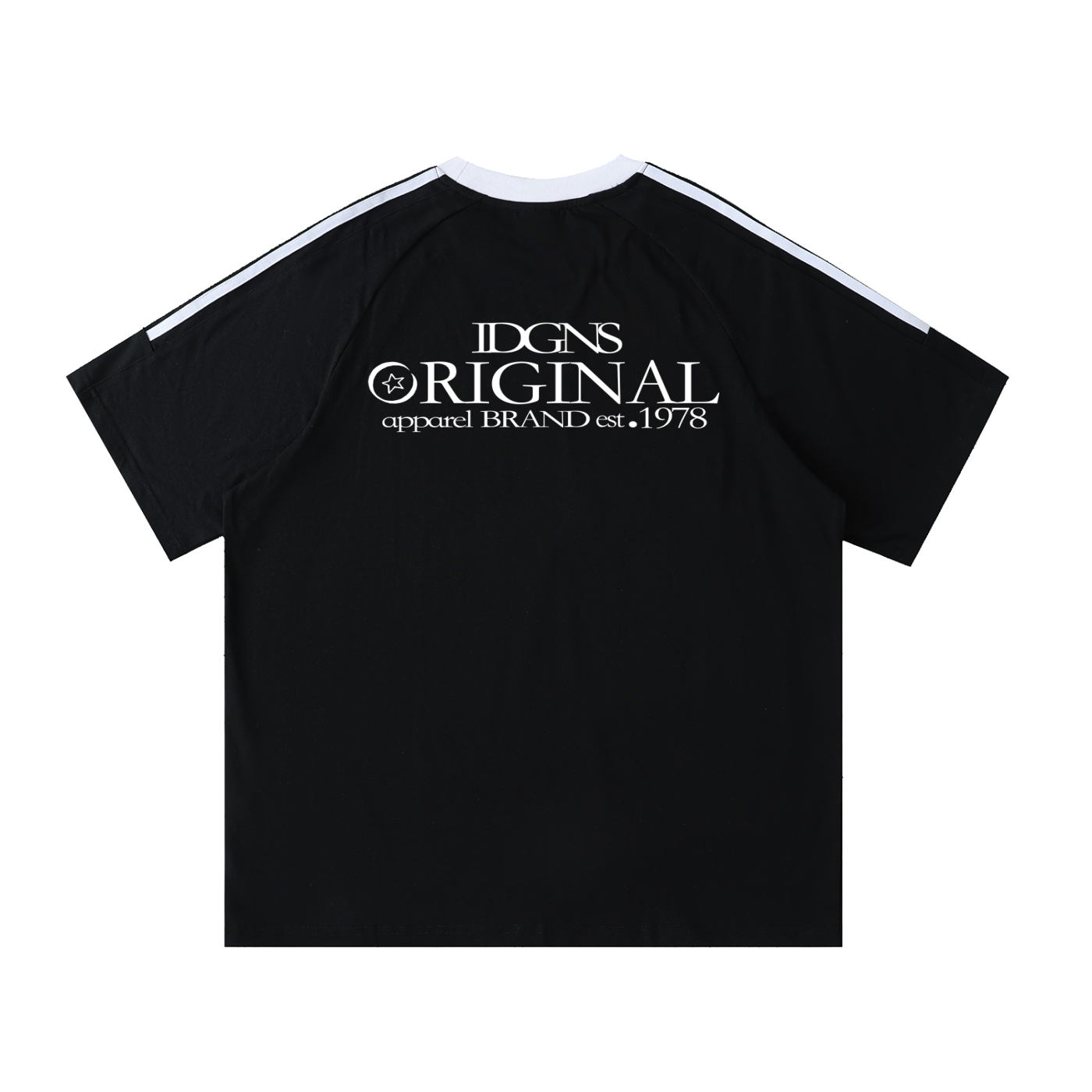 IDGNS Movement for THE PEOPLE Limted EDITION Contrast Tape Crewneck Cotton T-Shirt IDGNS