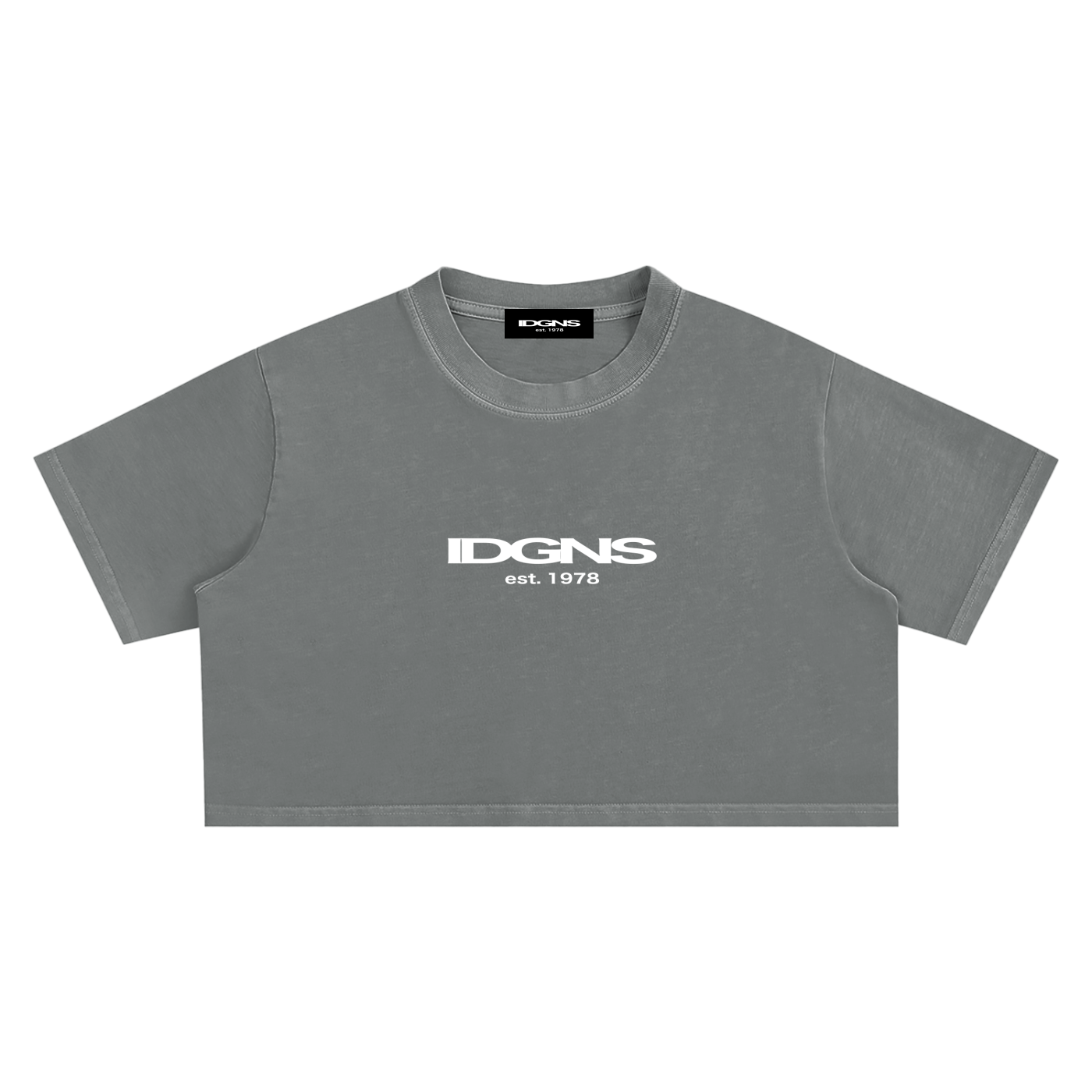 IDGNS WOMEN'S Snow Washed Crop Top IDGNS