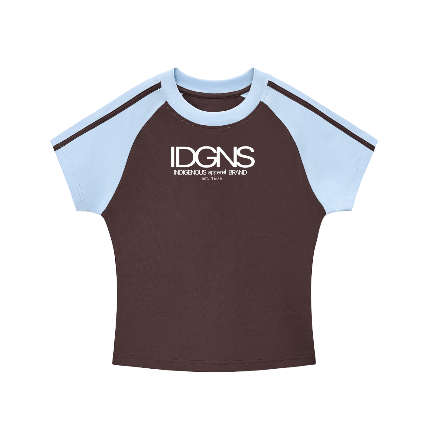 IDGNS Original Women  Bodycon Raglan  Sleeve T-Shirt IDGNS