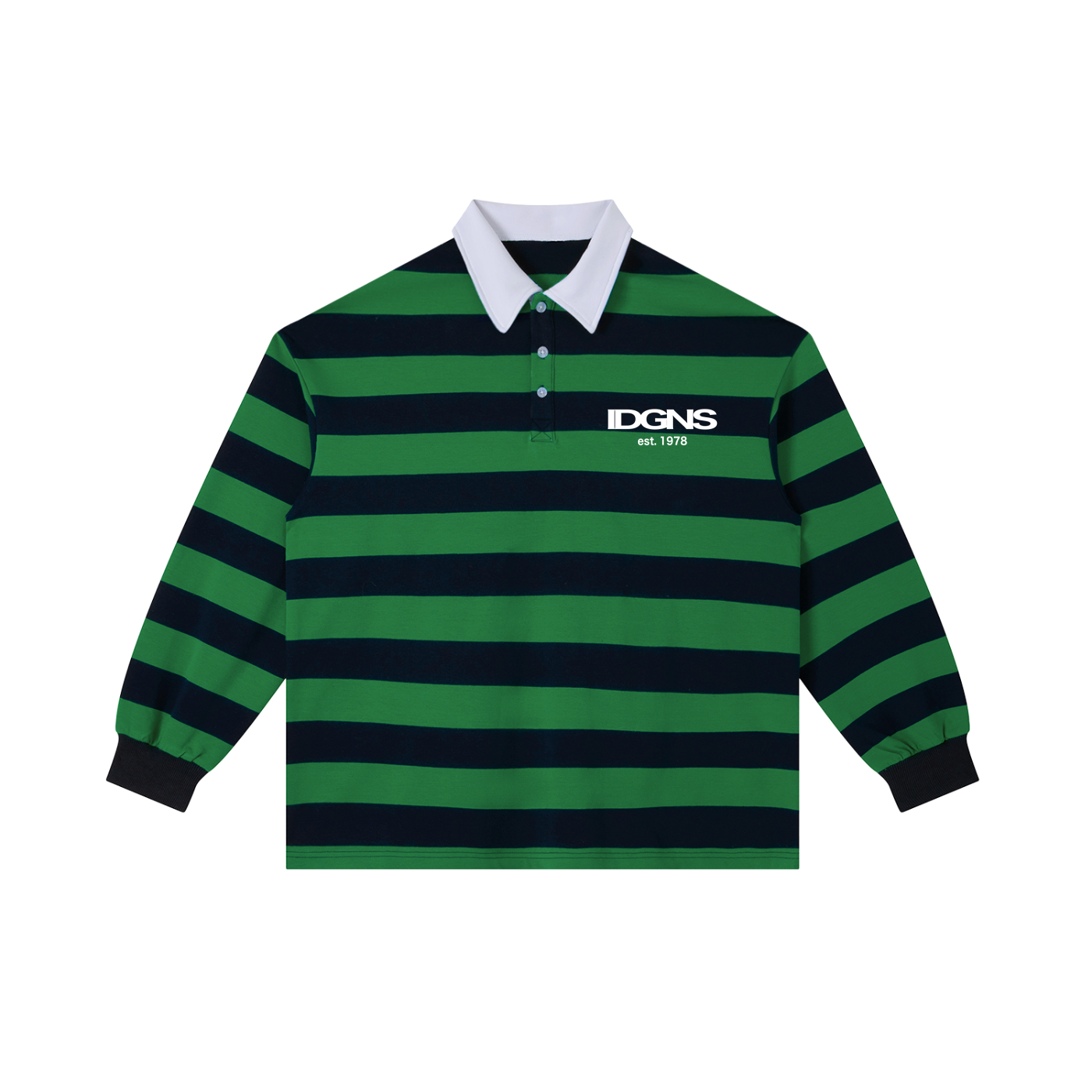 IDGNS Polo Color Block Stripe Polo Shirt IDGNS