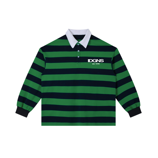 IDGNS Polo Color Block Stripe Polo Shirt IDGNS