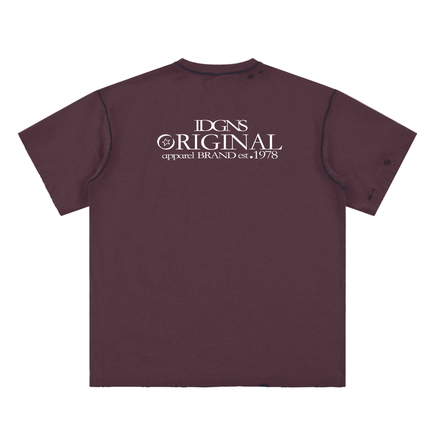 IDGNS 2026 INDIGENOUS WORLD Graphic Hand-frayed Reversible T-shirt IDGNS
