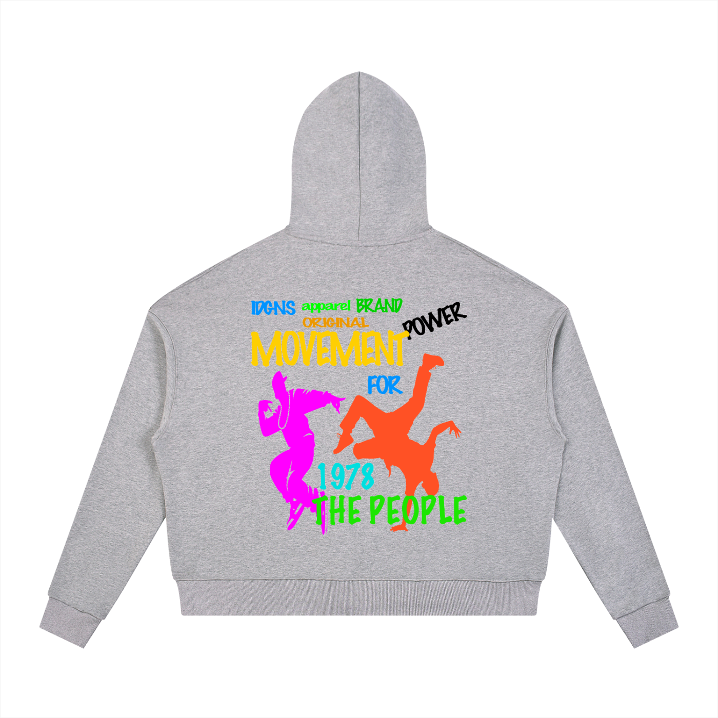IDGNS For the People Contrast Drawstring Hoodie IDGNS