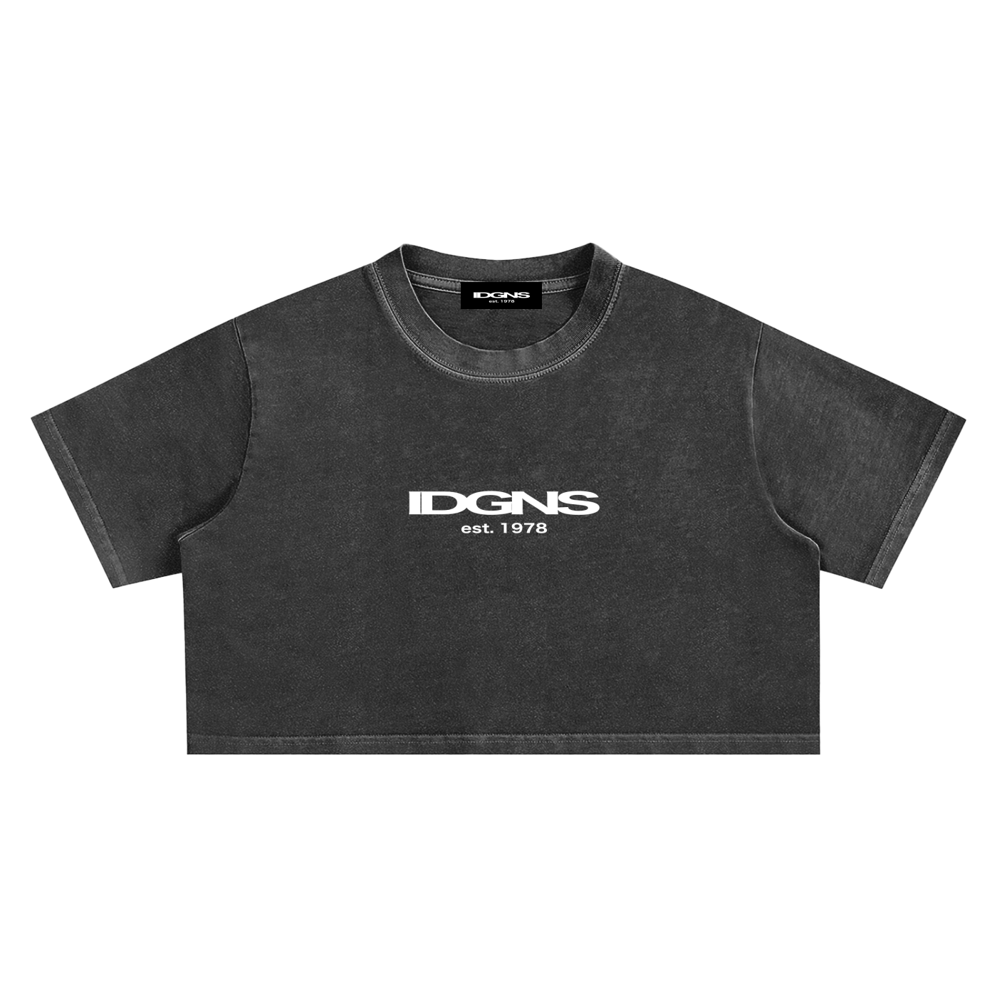 IDGNS WOMEN'S Snow Washed Crop Top IDGNS