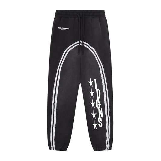 IDGNS TRADITION Sun Fade Contrast Tape Fleece Jogged Sweatpants ODMPOD