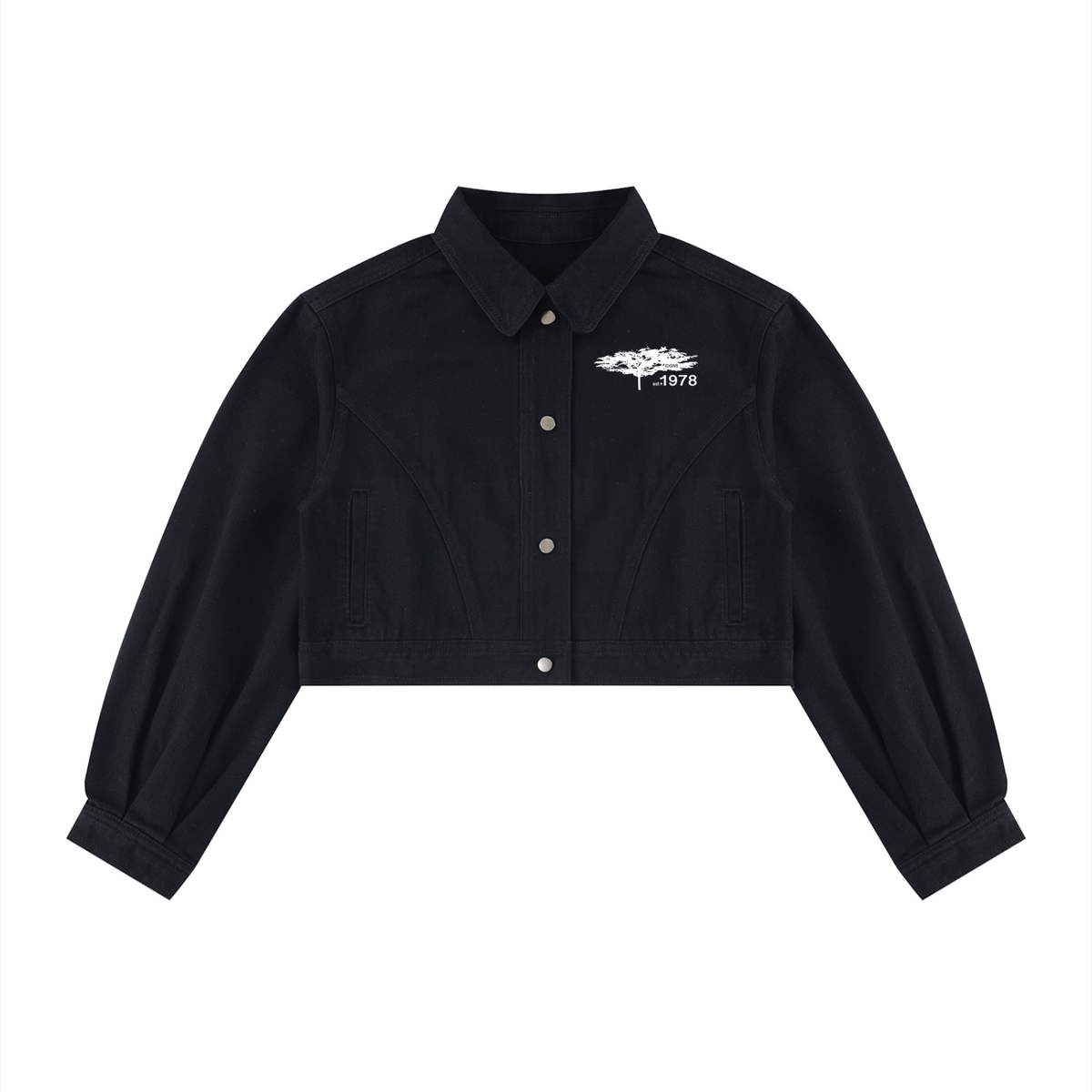 IDGNS Women’s Crop Denim Jacket