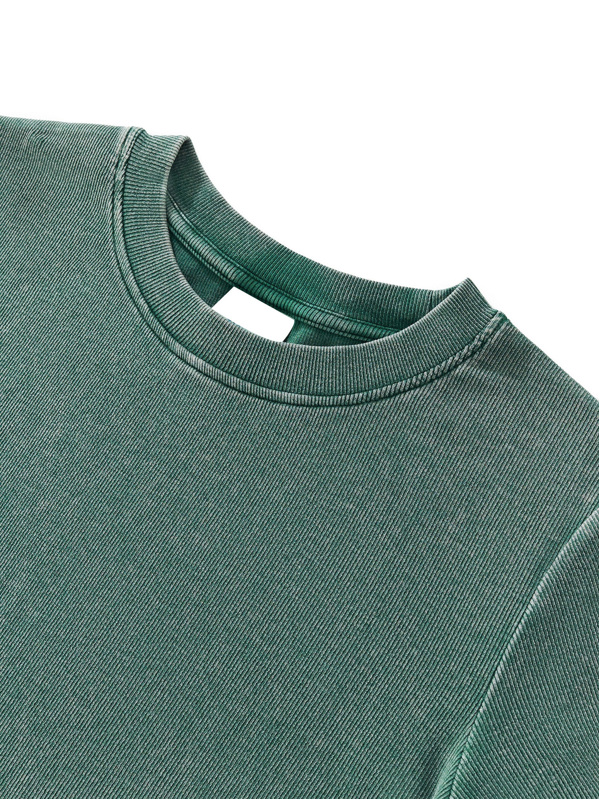 IDGNS WOMEN'S Vintage Washed Bodycon Cotton T-Shirt IDGNS