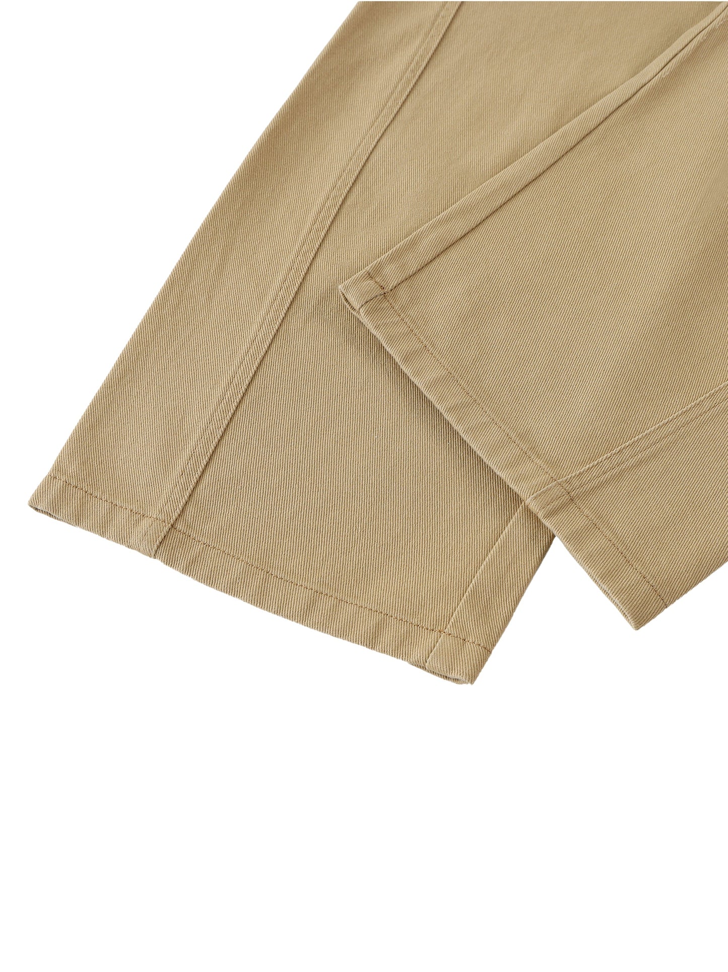 IDGNS WOMEN Belted Barrel-leg Chino Pants IDGNS