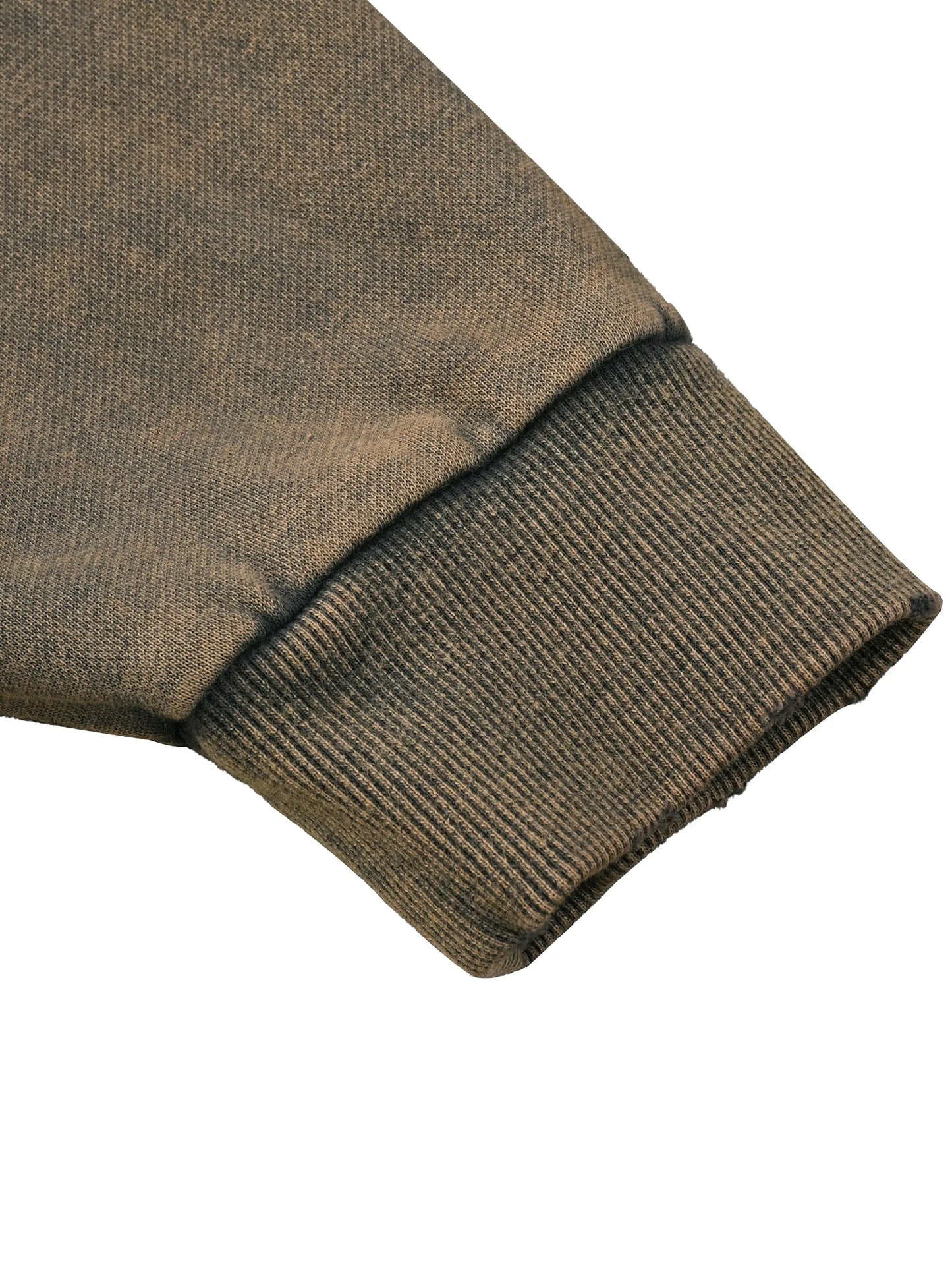 IDGNS Vintage Washed Frayed-Hem Hoodie IDGNS