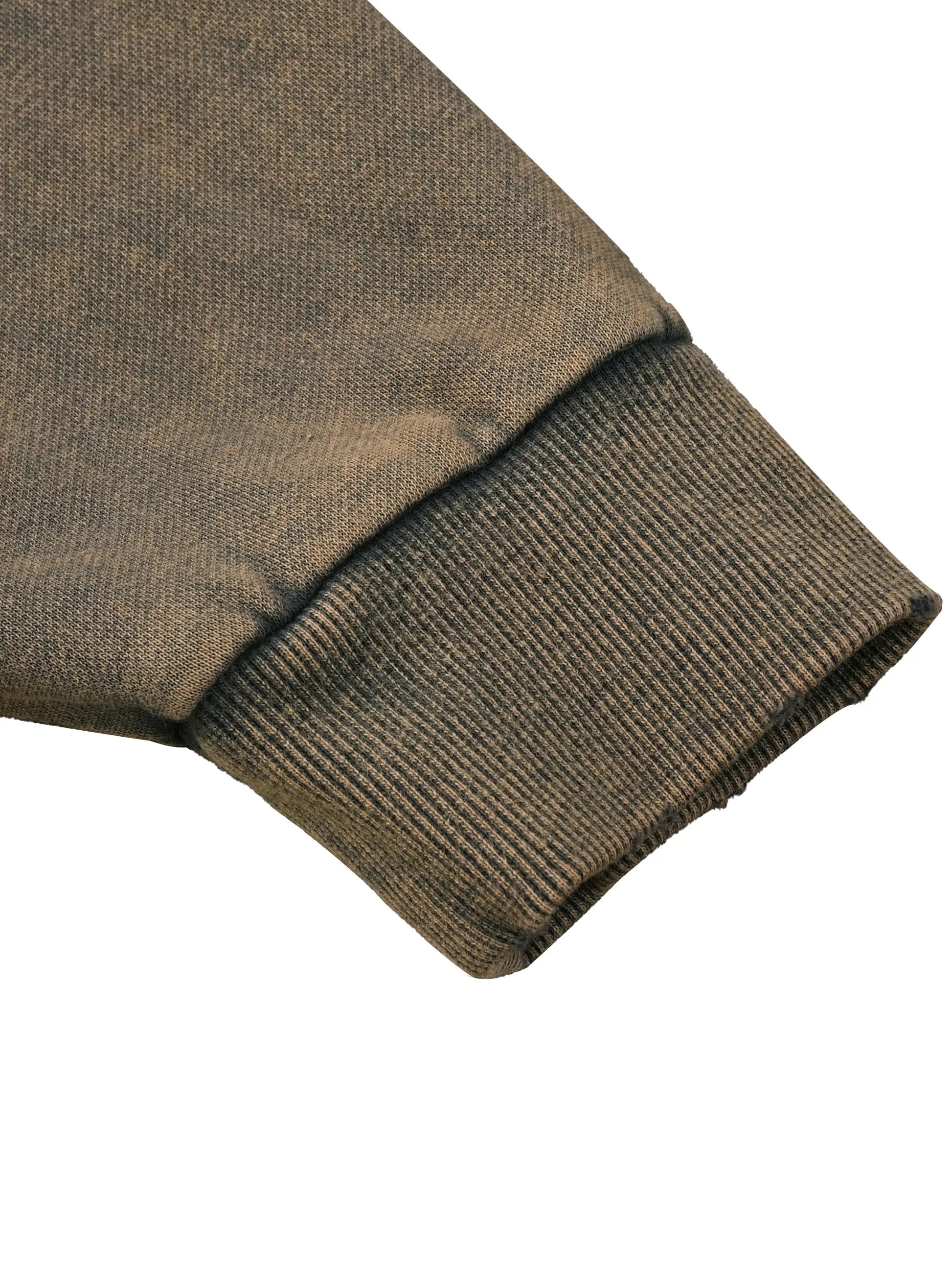 IDGNS Vintage Washed Frayed-Hem Hoodie IDGNS