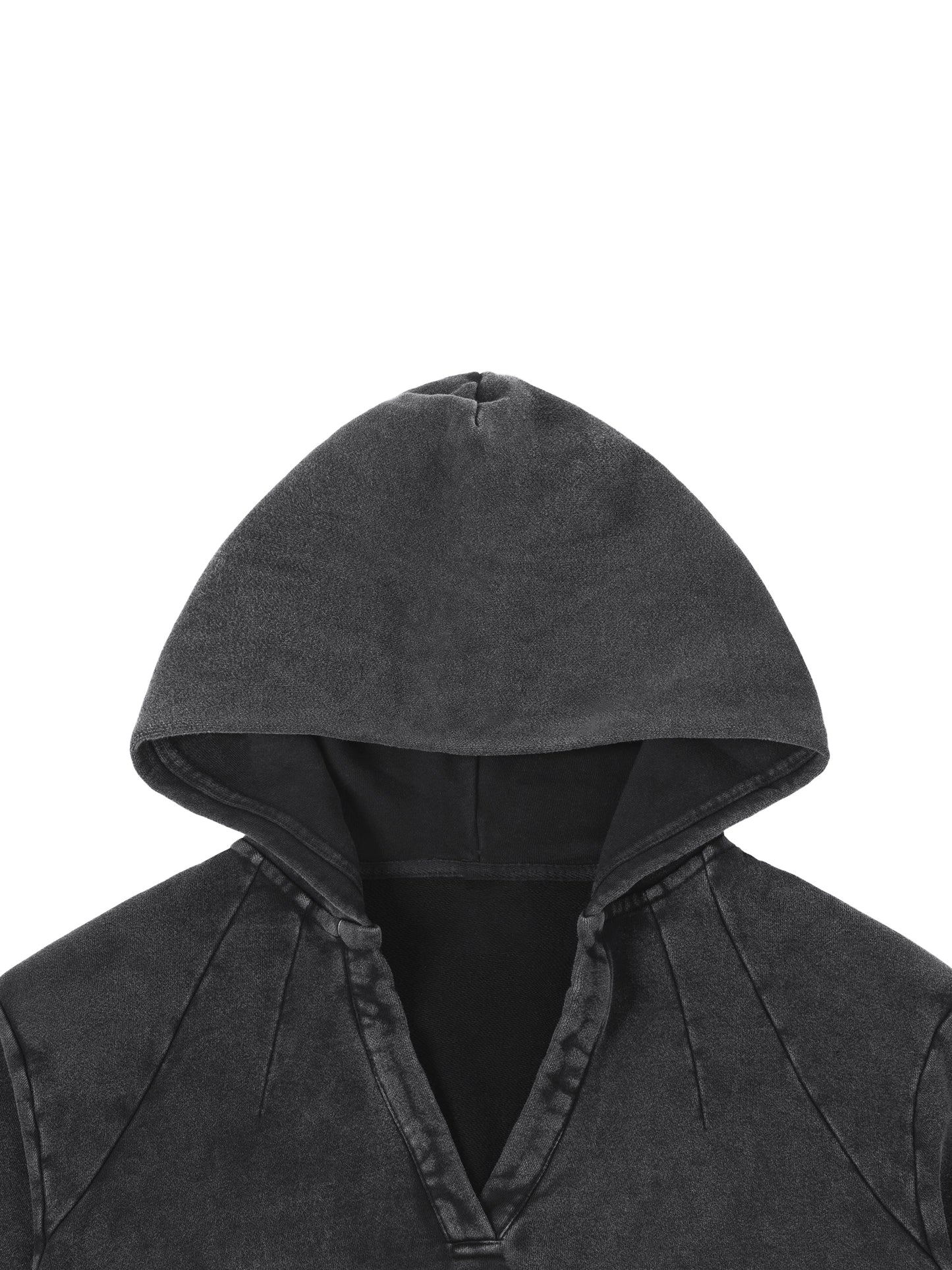 IDGNS Original Woman 2026 Vintage Washed Raw Edge Hoodie IDGNS