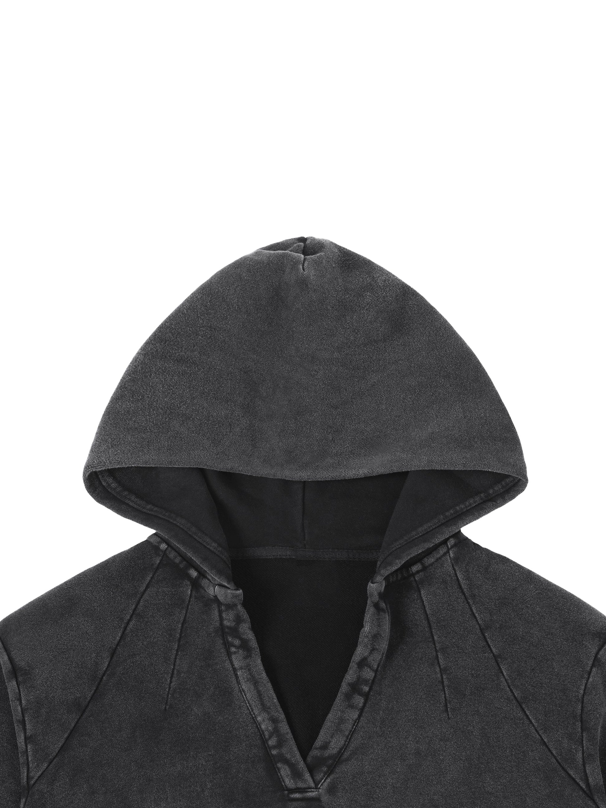 IDGNS Original Woman 2026 Vintage Washed Raw Edge Hoodie IDGNS