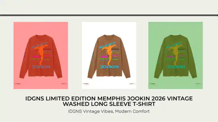 IDGNS LIMITED EDITION Memphis Jookin 2026 Vintage Washed Long Sleeve T-Shirt by@Outfy
